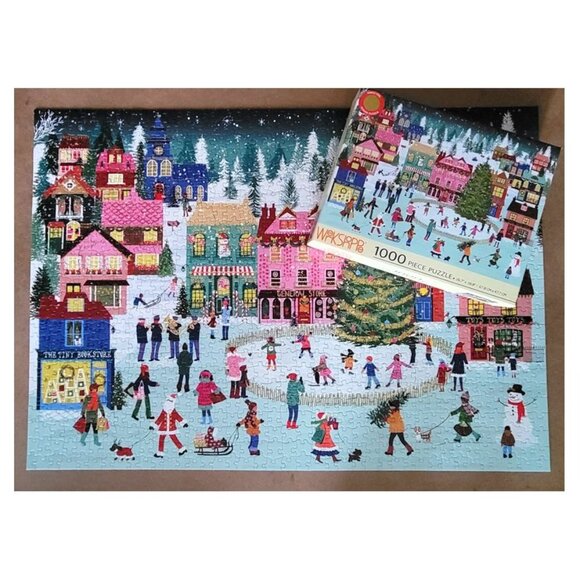 WerkShoppe HOLIDAY HAMLET Christmas Jigsaw Puzzle 1000 pieces - Picture 5 of 8